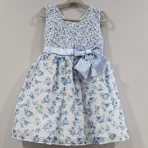 Jona Michelle Blue and White Floral Dress